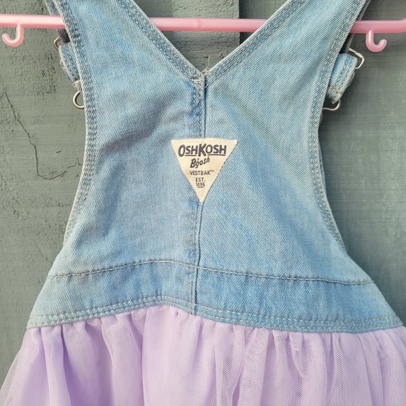 Oshkosh Girls Size 2T Light Denim and Netting Unicorn Jumper - Picture 7 of 8